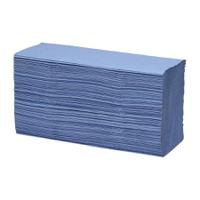 Maxima Green Hand Towel Z Fold 1 Ply Blue 250 Sheets Per Sleeve (Pack 3000 Sheets) - 1104063