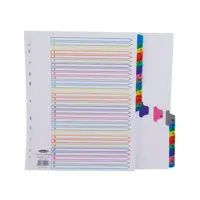 Concord Index 1-31 Extra Wide Mylar Tabs Multi-Coloured - 10001/CS100