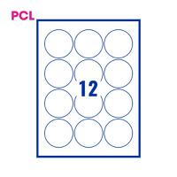 Pcl64 White Perm Labels 12 Lab/Sht 2400/Bx 200Sh A4/Bx 3P