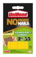 Unibond No More Nails Ultra Strong Double Sided Mounting Tape Removable 20mm x 40mm (Pack 10 Strips) - 2675762