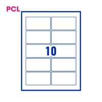 Pcl8051 White Perm Labels 10 Lab/Sht 2000/Bx 200Sh A4/Bx 3P