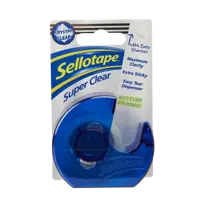 Sellotape Super Clear Tape and Dispenser 18mm x 15m (Pack 6) - 1765966