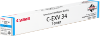 Canon EXV34C Cyan Standard Capacity Toner Cartridge 19k pages - 3783B002