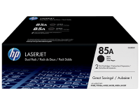 HP 85A Black Standard Capacity Toner Cartridge Twinpack 2 x 1.6K pages for HP LaserJet Pro M1132/M1212/M1217/P1102 - CE285AD