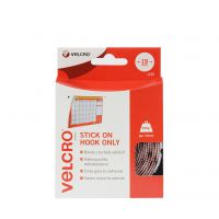 Velcro Sticky Hook Spots 19mm White (Pack 125) - RY07184