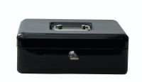 ValueX Metal Cash Box 300mm (12 Inch) Key Lock Black - CBBK12