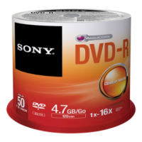 Sony 50 X DVD-R 4.7GB Spindle