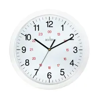 Acctim Metro Quartz 24 Hour Wall Clock 300mm Diameter White - 21162