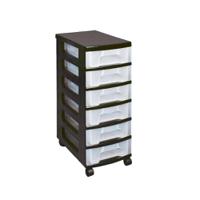 Really Useful Storage Tower 6x7L Black Frame - DT6x7BKCLCB