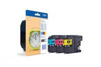 Brother Cyan Magenta Yellow High Capacity Ink Cartridge Multipack 3 x 8ml (Pack 3)- LC125XLRBWBP