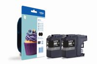 Brother Black Ink Cartridge Twinpack 2 x 11ml (Pack 2) - LC123BKBP2
