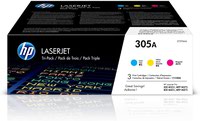 HP 305A Multipack Standard Capacity Toner 3x 2.6K pages for HP LaserJet Pro M351/M375/M451/M475 - CF370AM