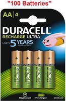 Duracell AA Rechargeable Batteries 2500aMh (Pack 4) - DURHR6B4-2500