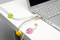 D-Line Cable Tidy Bases Mixed Colours (PK6)