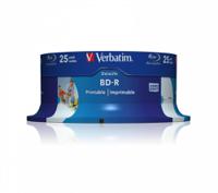 Verbatim Blu-ray BD-R 25 GB 6x Printable Spindle (25 Pack) 43811