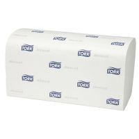 Tork Hand Towels H3 Advanced 2 Ply V-fold White 250 Sheets Pack of 15