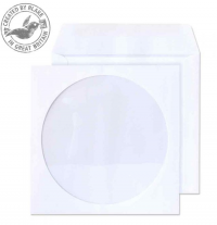 ValueX CD/DVD Envelope 125x125mm Window White (Pack 50)