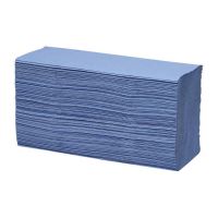 ValueX Hand Towel Z Fold 1 Ply Blue 250 Sheet (Pack 12) - 1104063