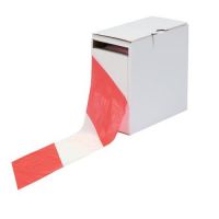ValueX Barrier Tape 75mm x 500m Red/White - 006-0100