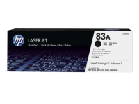 HP 83A Black Standard Capacity Toner 1.5K pages Twinpack for HP LaserJet Pro M201/M125/M127/M225 - CF283AD