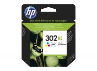 OEM HP 302XL High Capacity Tri-Colour Ink Cartridge F6U67AE