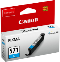 Canon 0386C001 (CLI-571 C) Ink Cartridge Cyan 311 Pages 7ml