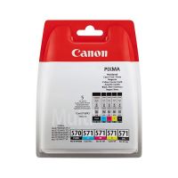 Canon 0372C004 (PGI-570 CLI-571) Ink Cartridge Multi Pack 15ml + 4x7ml Pack Qty 5