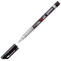 STABILO Write-4-All Super Fine Permanent Marker 0.4mm Line Black (Pack 10) - 166/46