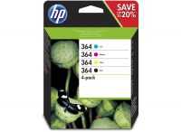 OEM HP 364 4 Colour CMYK Original Ink Cartridge Multipack