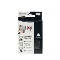 Velcro Sticky Hook and Loop Strip Heavy Duty 50x100mm Black 2 Sets