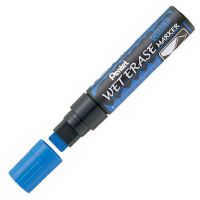 Pentel Wet Erase Chalk Marker Blue Chisel tip PK12