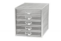 Osco Mesh 5 Sorter Drawer (Silver)