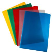 ValueX Cut Flush Folder Polypropylene A4 120 Micron Assorted Colours (Pack 50) - 8020645