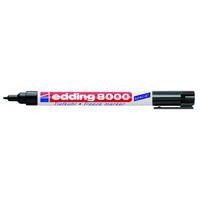 edding 8000 Freeze Permanent Marker Bullet Tip 1mm Line Black (Pack 5) - 4-8000-1-1001