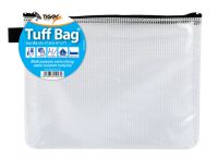 Tiger Tuff Bag Polypropylene A5 500 Micron Clear with Assorted Colour Zips - 301023