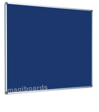 Magiboards Slim Frame Blue Felt Noticeboard Aluminium Frame 1500x1200mm - NF1AB6BLU
