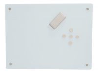 Magiboards Magnetic Glass Writing Board 1200x900mm White