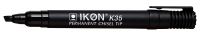 ValueX Permanent Marker Chisel Tip 2-5mm Line Black (Pack 10) - K35-01