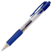 ValueX Retractable Gel Rollerball Pen 0.7mm Line Blue (Pack 10) - K3-03