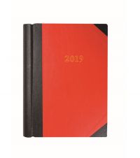 Collins A4 Desk Diary 2 Pages to Day 2019 Red
