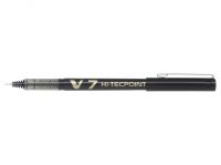 Pilot V7 Hi-Tecpoint Liquid Ink Rollerball Pen 0.7mm Tip 0.5mm Line Black (Pack 20) - 3131910516538