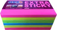 ValueX Extra Sticky Notes 76x127mm 90 Sheets Neon Colours (Pack 6) 21687