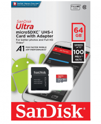 Sandisk microSDHC 64GBAdapter 100MBs