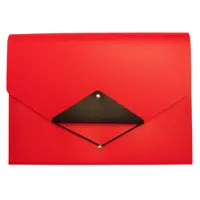 Expanding File 13 pocket Triangle Flap Red - EXPTFRD