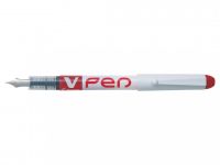 Pilot V-Pen Erasable Disposable Fountain Pen Red (Pack 12) - 631101202