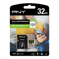 PNY 32GB MicroSDHC Card Class 10 with Adaptor