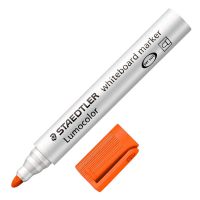 Staedtler Lumocolor Whiteboard Marker Bullet Tip 2mm Line Orange (Pack 10) - 351-4