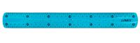 Linex Flexible School Ruler 30cm Blue