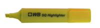 ValueX Flat Barrel Highlighter Pen Chisel Tip 1-5mm Line Yellow (Pack 10) - 844005