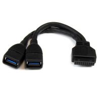 StarTech 2 Port Int USB 3 Header Adapter Cable